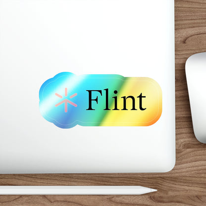 Holographic Flint Logo Sticker