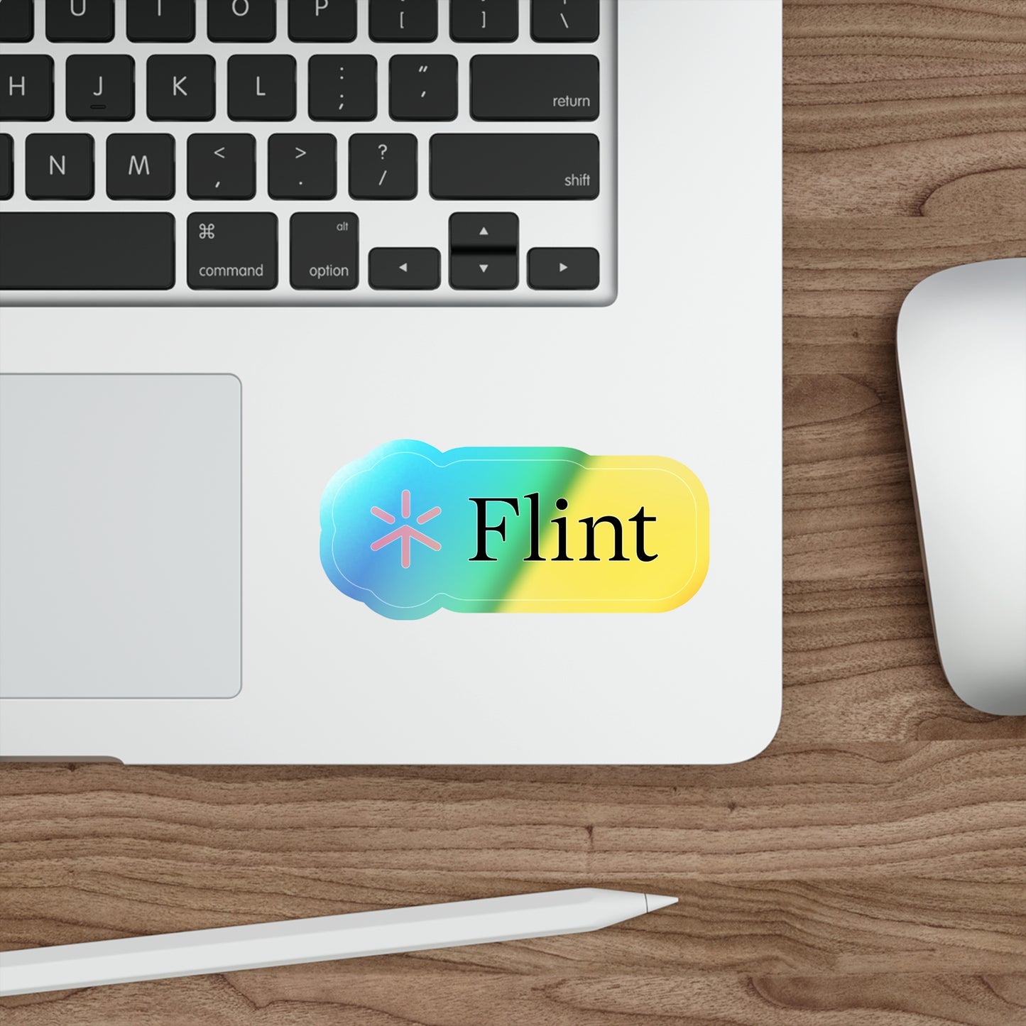 Holographic Flint Logo Sticker