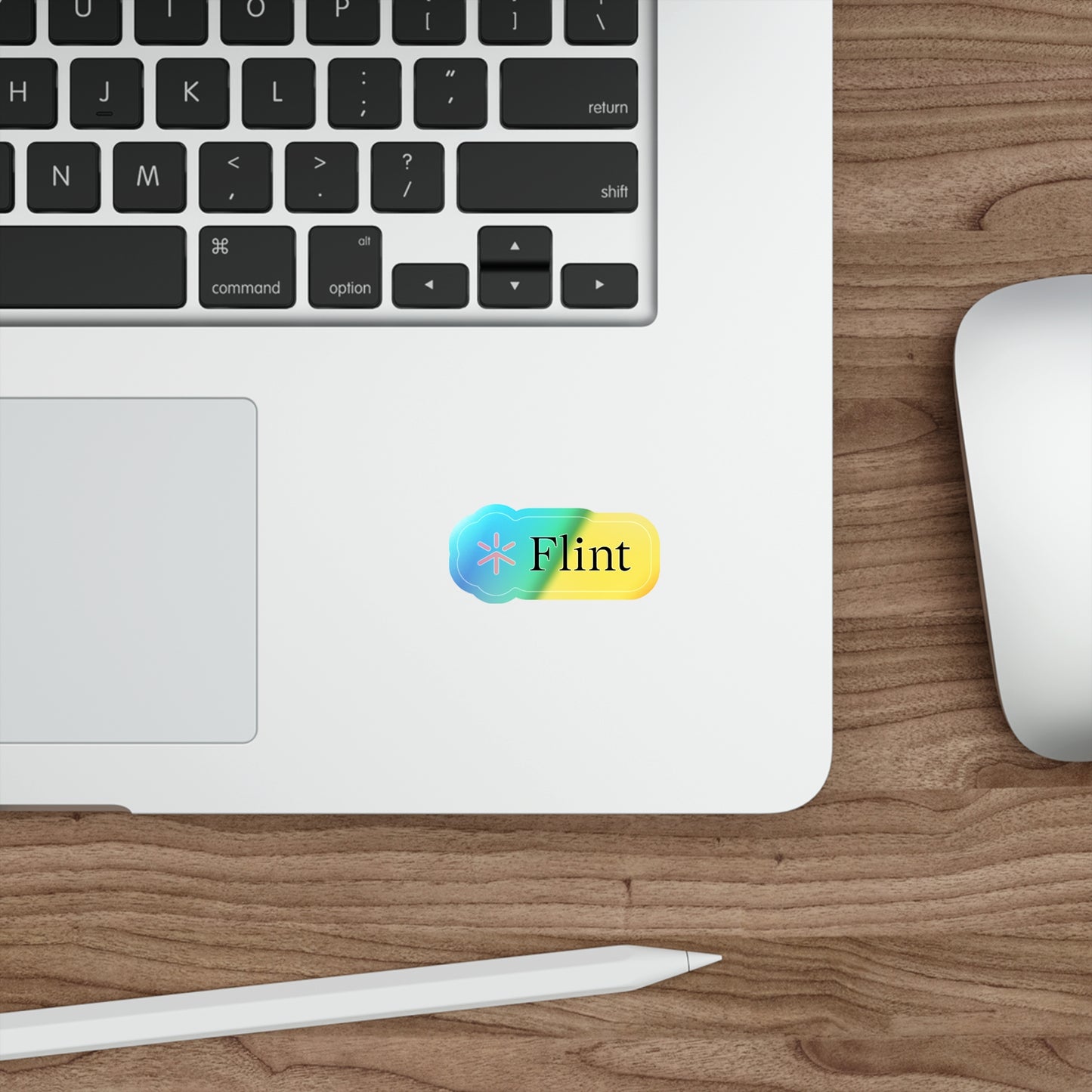 Holographic Flint Logo Sticker